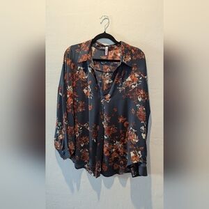NYDJ Floral Print Women's Top 0X